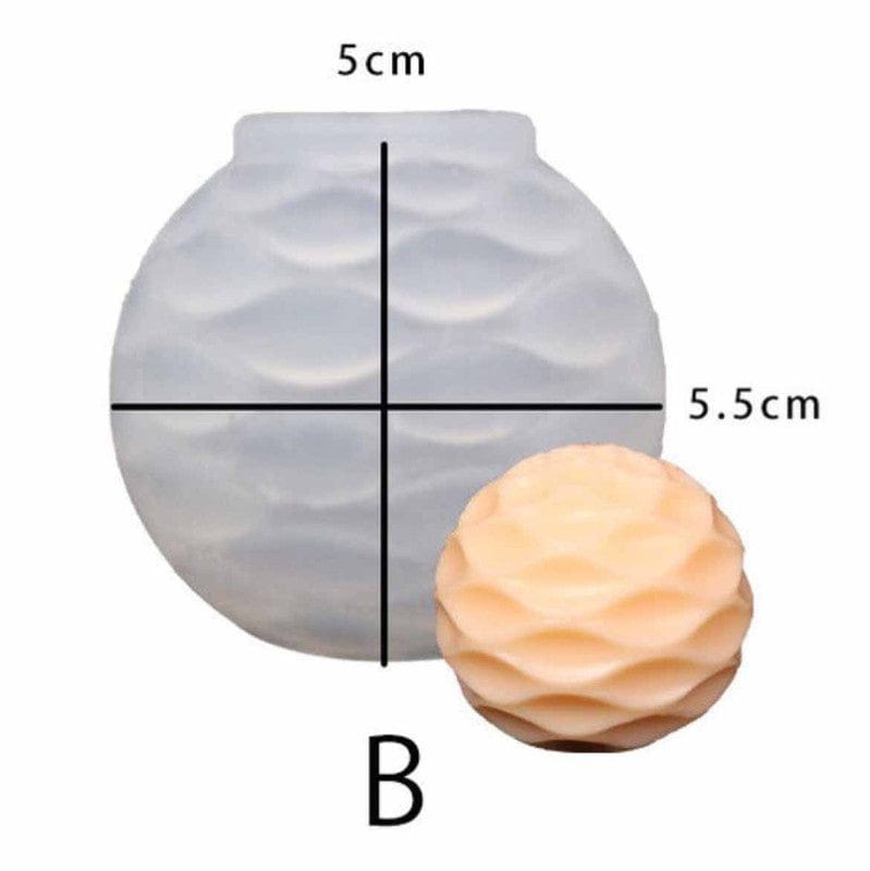 Geometric Ball Candle Mould 84451