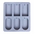 6 Cavity Rectangle & Oval Soap & Aromatiser Silicon Mould