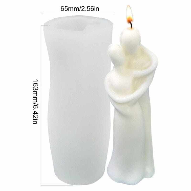 Romantic Couple Hug Candle D01 Mould