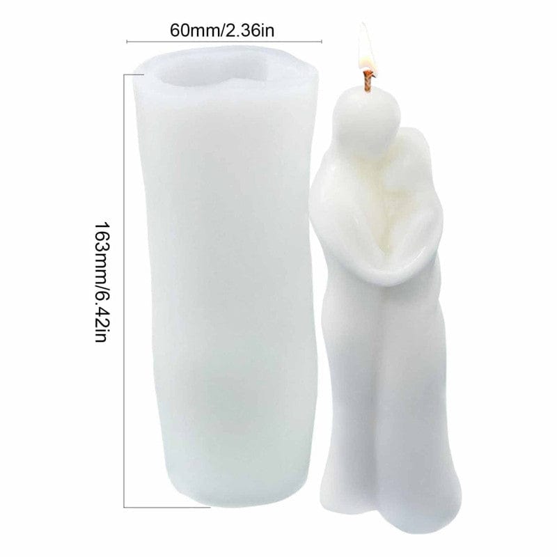 Romantic Couple Hug Candle D02 Mould