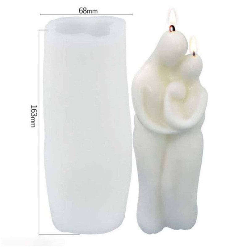 Romantic Couple Hug Candle D04 Mould