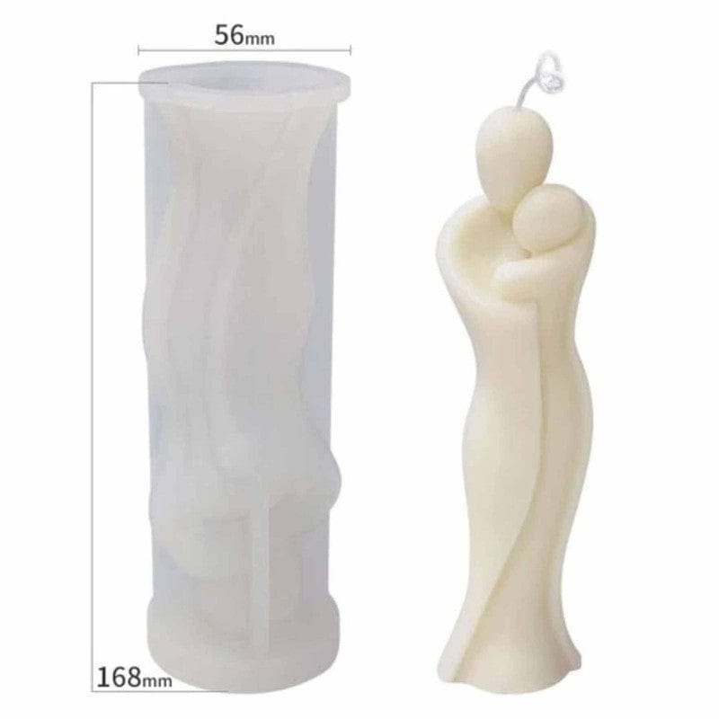 Romantic Couple Hug Candle D05 Mould