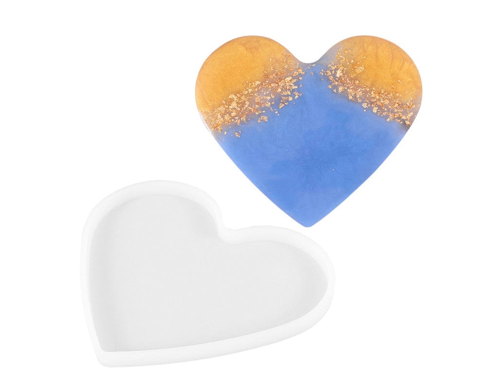 19 X 16 Heart Tray & Coaster Mould