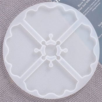 4 Cavity Puzzle Zig Zag Pizza Coaster Mould