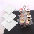 3 Tier Square Scalap Cake Stand Mould