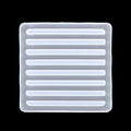 Square Striped Coaster Mould