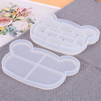 11 Partition Teddy Shape Storage Box Mould