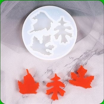 3 Cavity Leaf Keychain  Mould