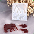 3 Cavity Elephant Keychain & Christmas Mould