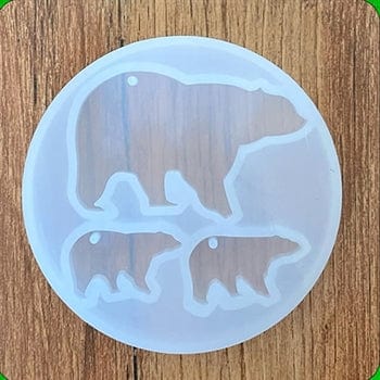 3 Cavity Bear Keychain & Christmas Mould