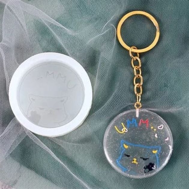 Umm Cartoon Round Shape Keychain Mould