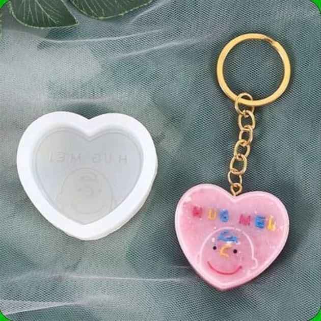 Hug Me Heart Shape Keychain Mould