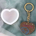 I Luv You Heart Shape Keychain Mould