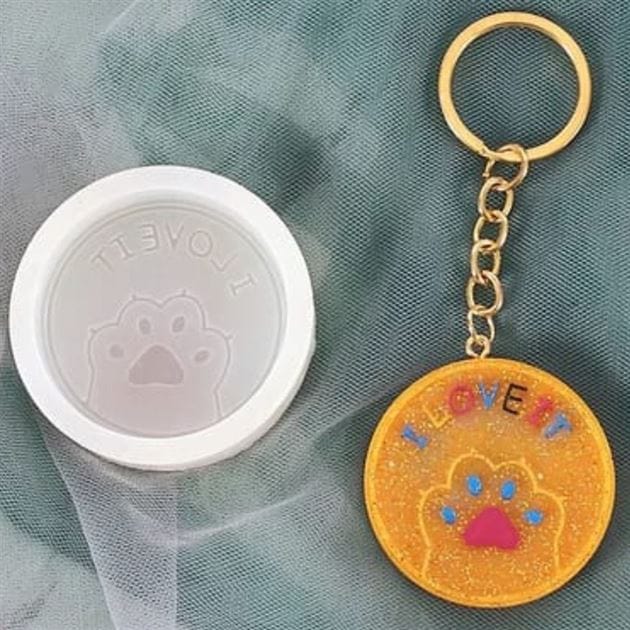 I Love It Round Shape Keychain Mould