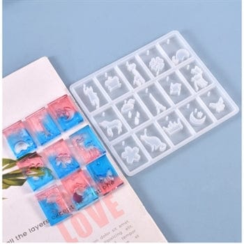 15 Cavity  Keychain & Pendant Jewellery Mould