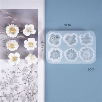 6 In 1 3D Flower Mould