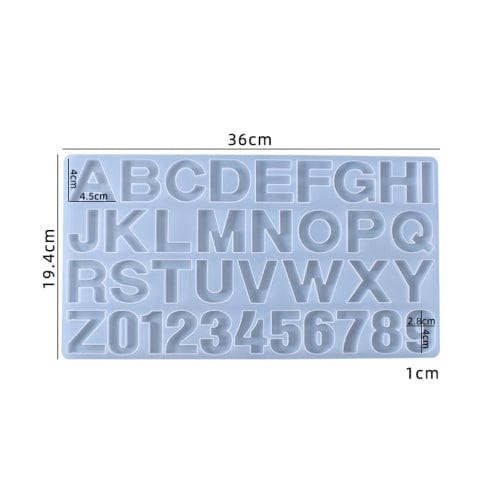 Front Pouring Alphabet Without Hole Mould