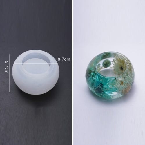 Round Tea Light Candle Holder Mould