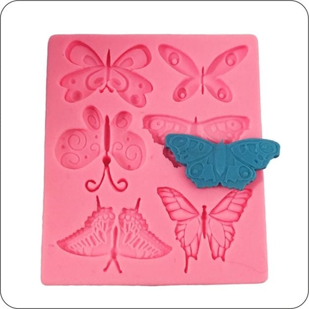 6 Cavity Butterfly Mould