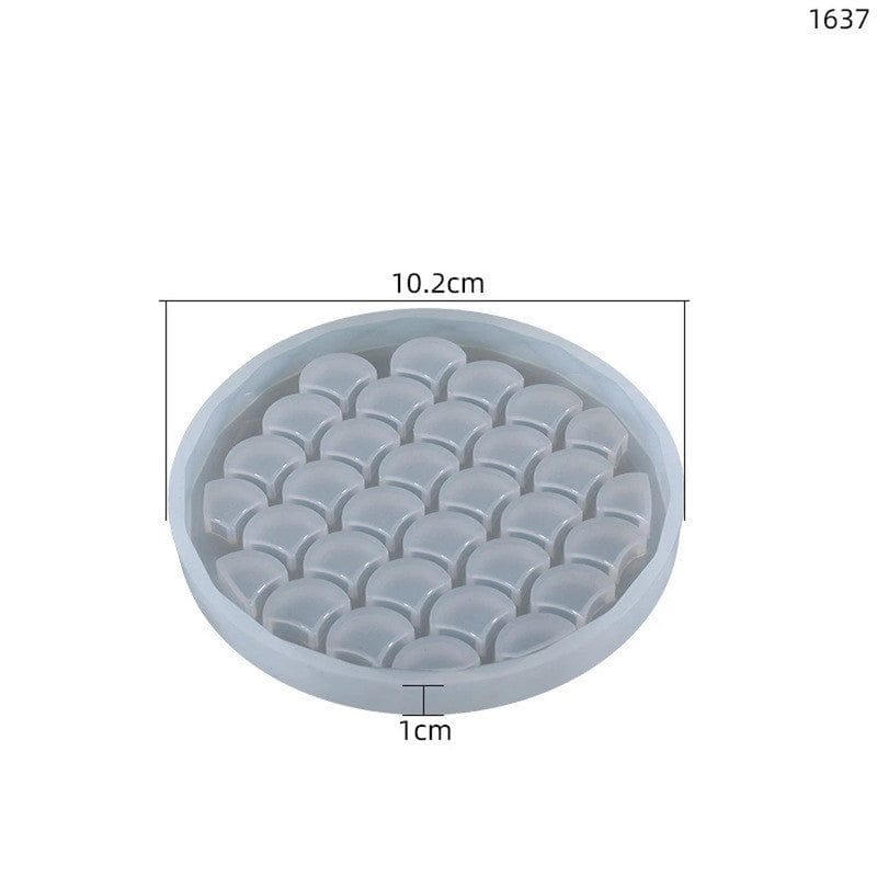 Fish Scale Effect Coaster Mould