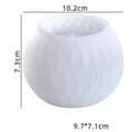 Round Geometric Planter & Tea Light Candle Holder Mould