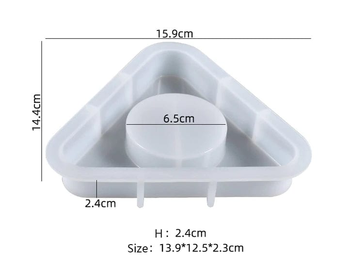 Triangle Shape Tea Light Candle Holder Mould