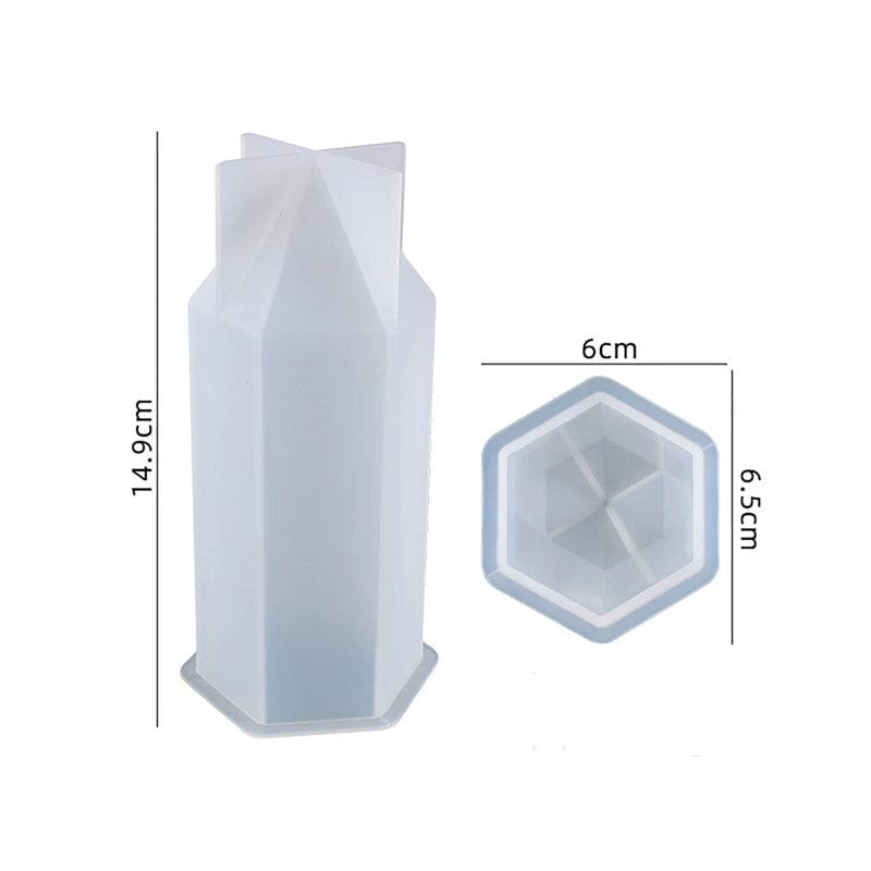 Medium Hexagon Candle Mould