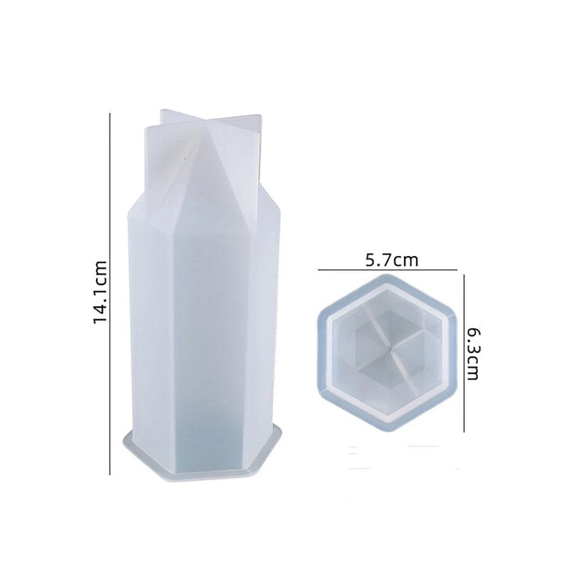 Small Hexagon Candle Mould