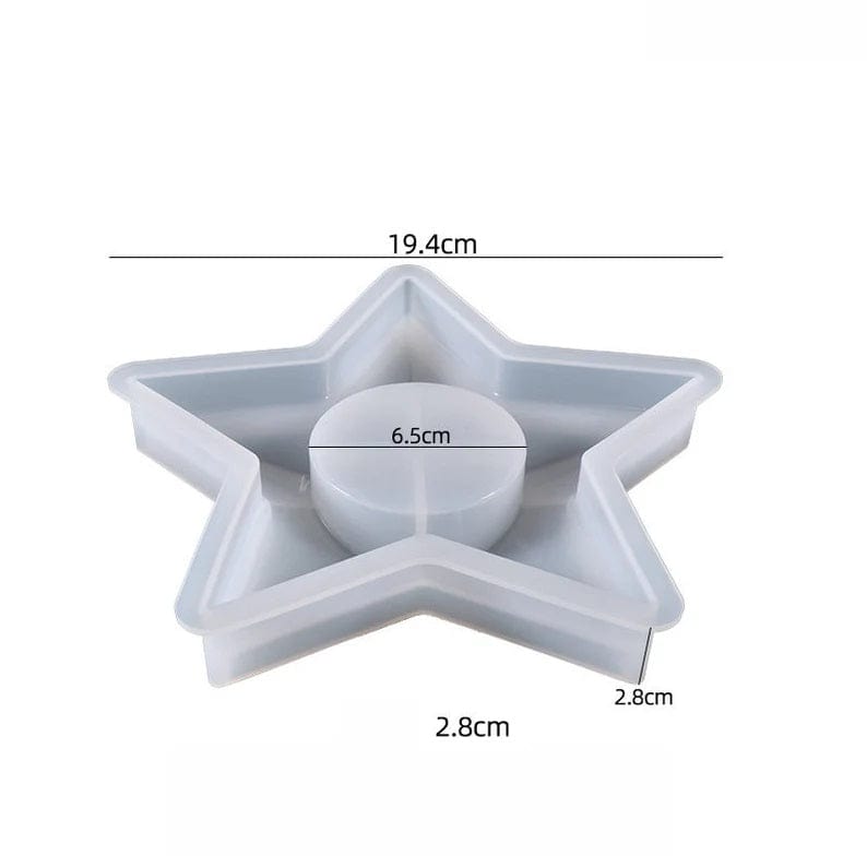 Star Tea Light Candle Holder Mould