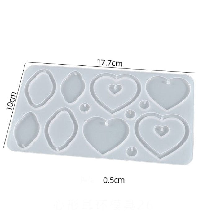 14 Cavity Pendant Jewellery & Earring Mould