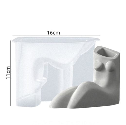 Seating Lady Flower Vase & Planter  Mould