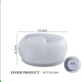 Oval Pebble D1 Tea Light Candle Holder Mould