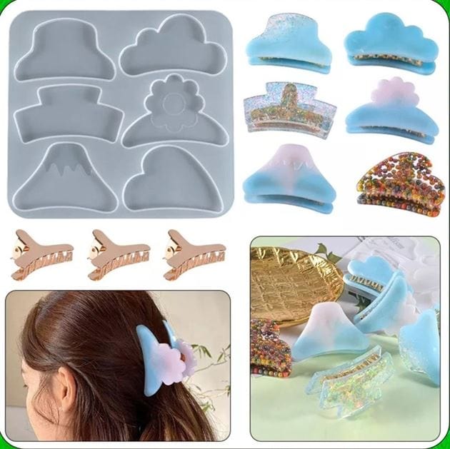 6 Cavity Hair Clip  Mould