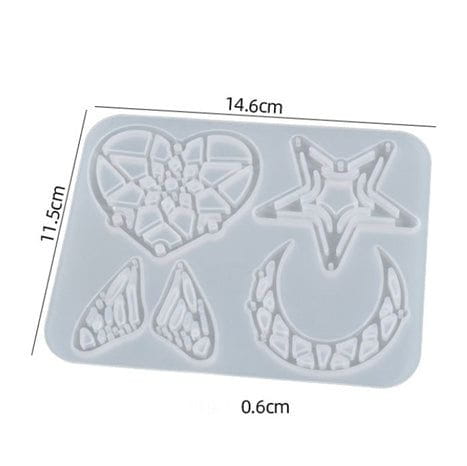 5 Cavity Jewellery & Keychain Mould