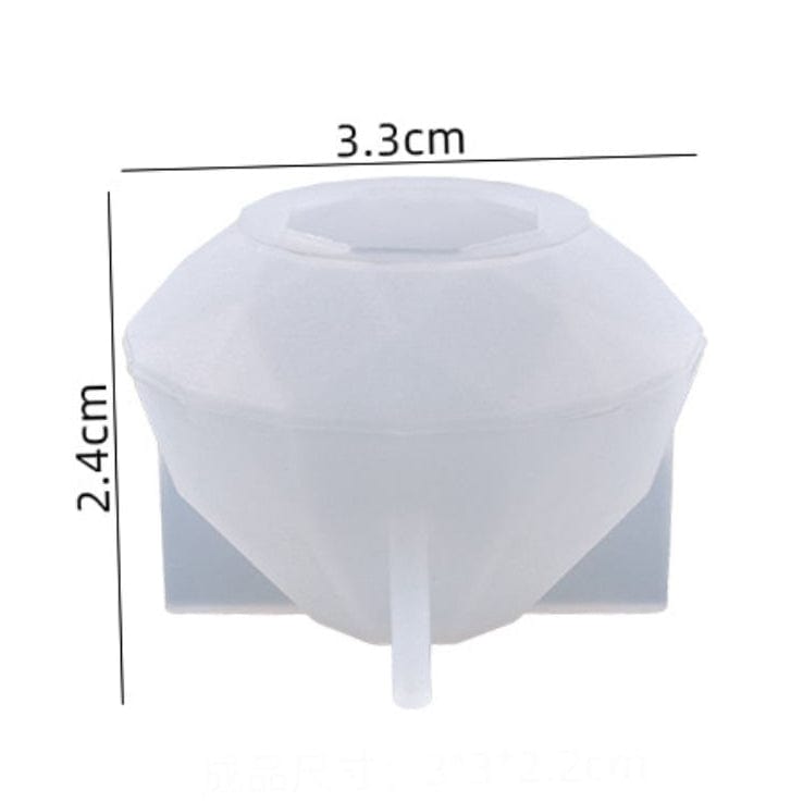 Diamond Cut Knob, Paper Weight & Candle D03 Mould
