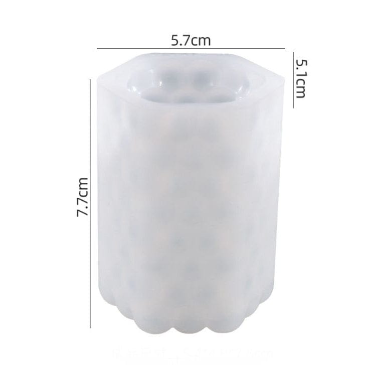Hexagon Bubble Candle Mould