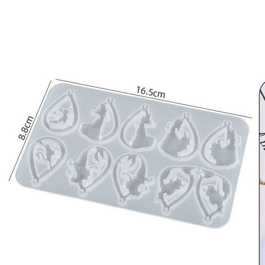 10 Cavity Pendant Jewellery Mould