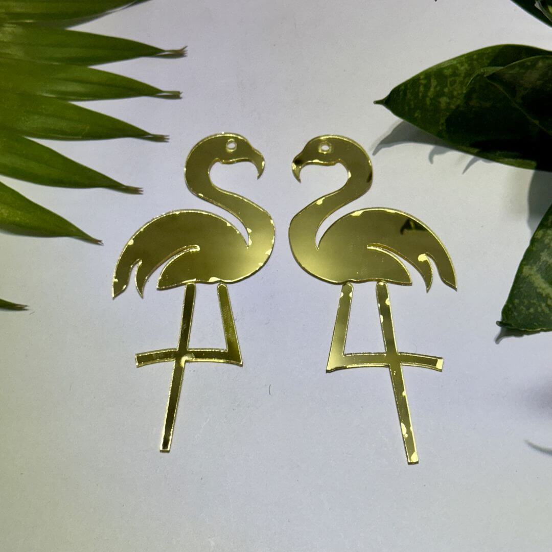 Fancy Acrylic Mirror Flamingo Both Left & Right