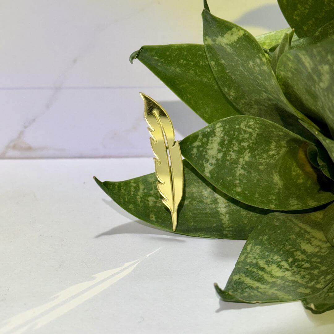 Fancy Feather Acrylic Mirror
