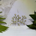 Fancy Golden Acrylic Mirror