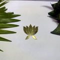 Fancy Golden Lotus Acrylic Mirror