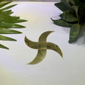 Fancy Golden Shape Acrylic Mirror