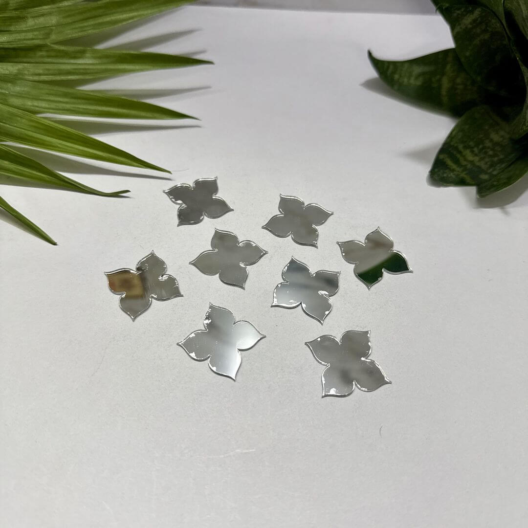 Flower Silver Acrylic Mirror 2