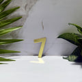 Golden Acrylic Mirror Number 7 | Premium Golden Acrylic Mirror Number for Decor & Signage