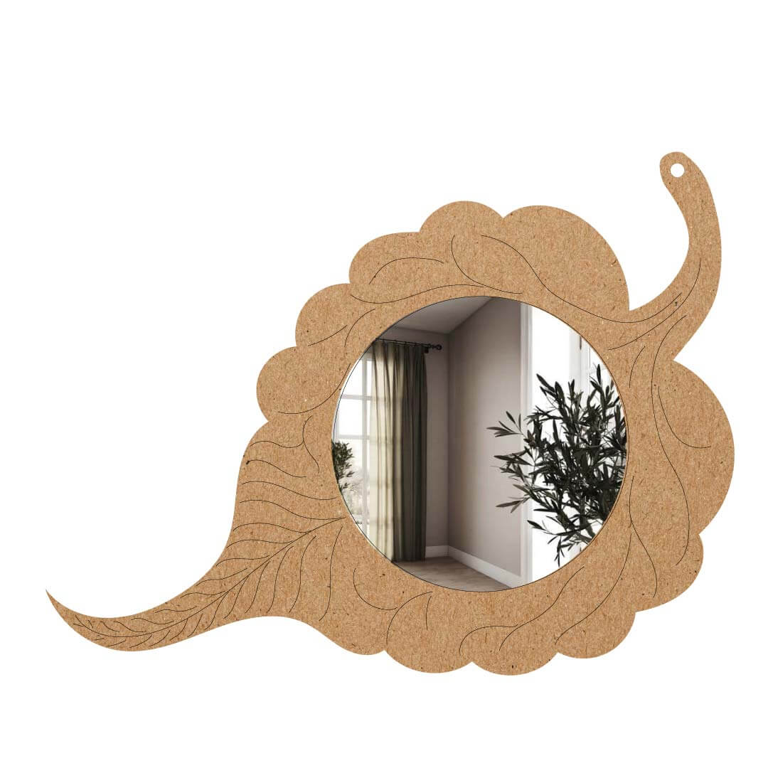 Leaf Shape Hand Mirror