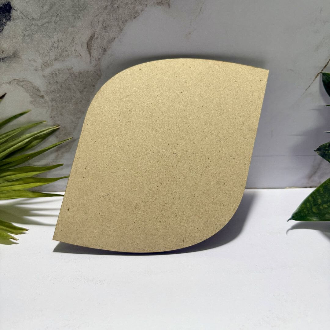 Leaf Shaped Plain MDF Cutout