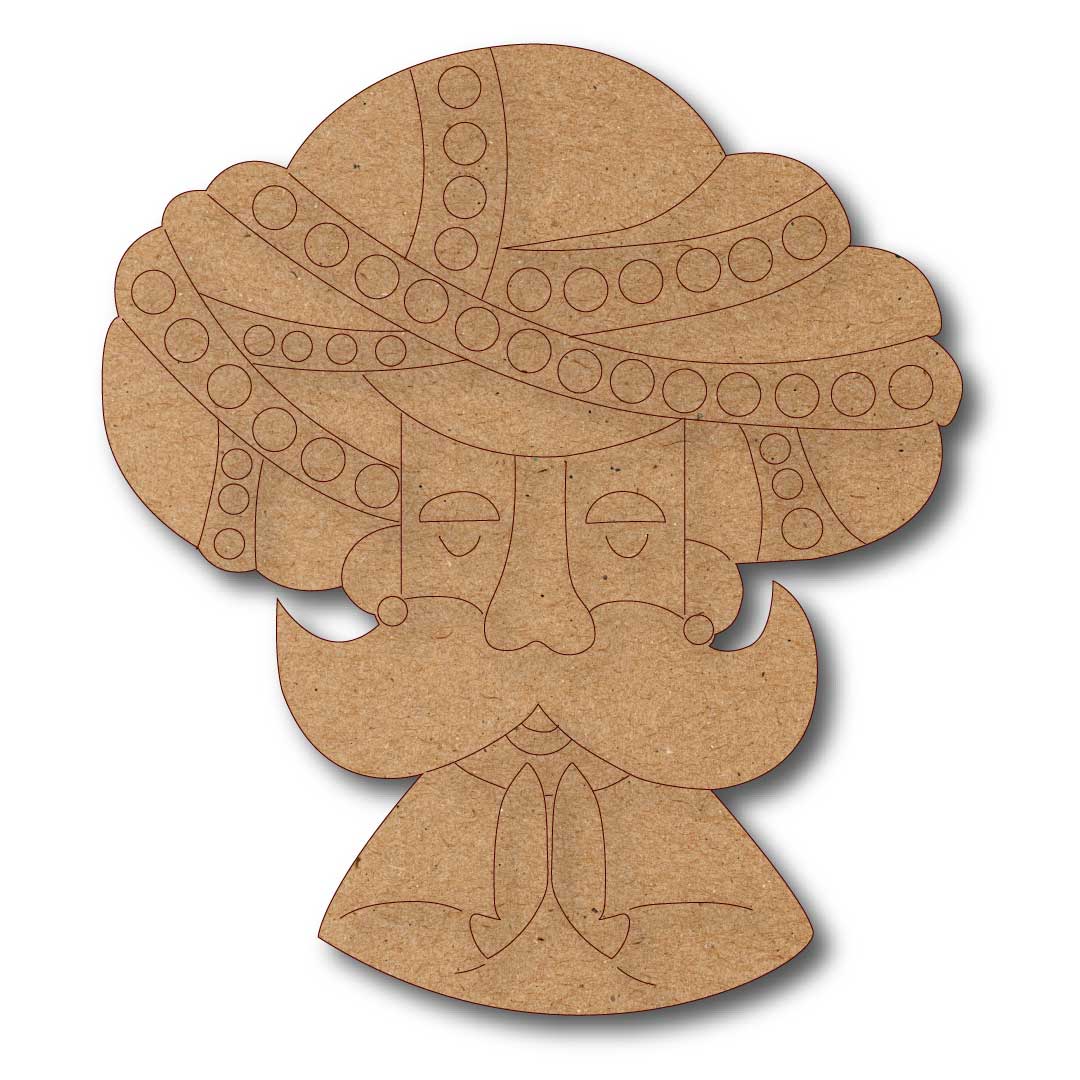 Royal Rajasthani Man Namaste Cutout