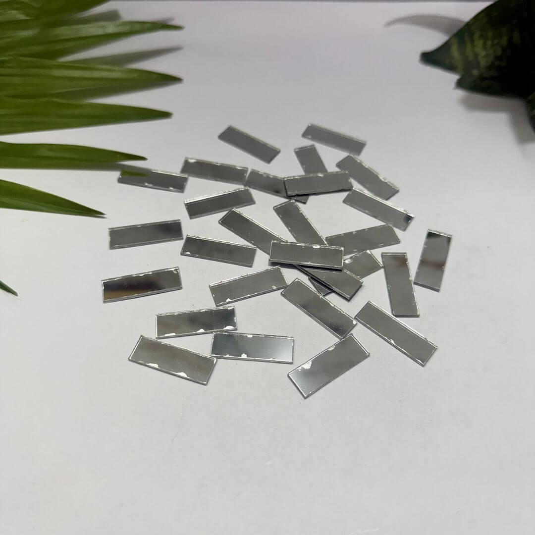 Rectangle Shape Silver Acrylic Mirror 1