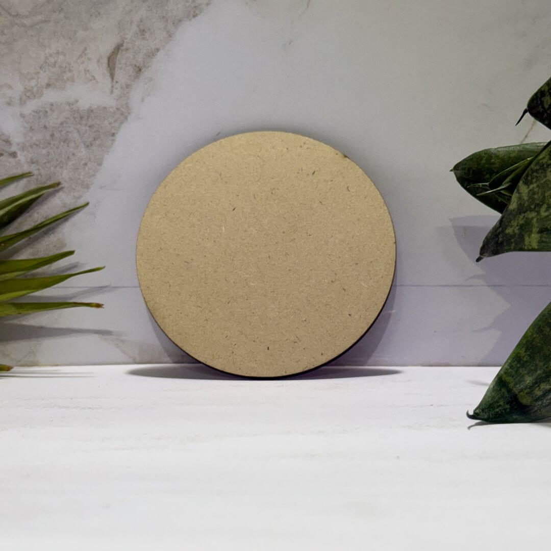 Plain Round (Circle) MDF Base Cutout