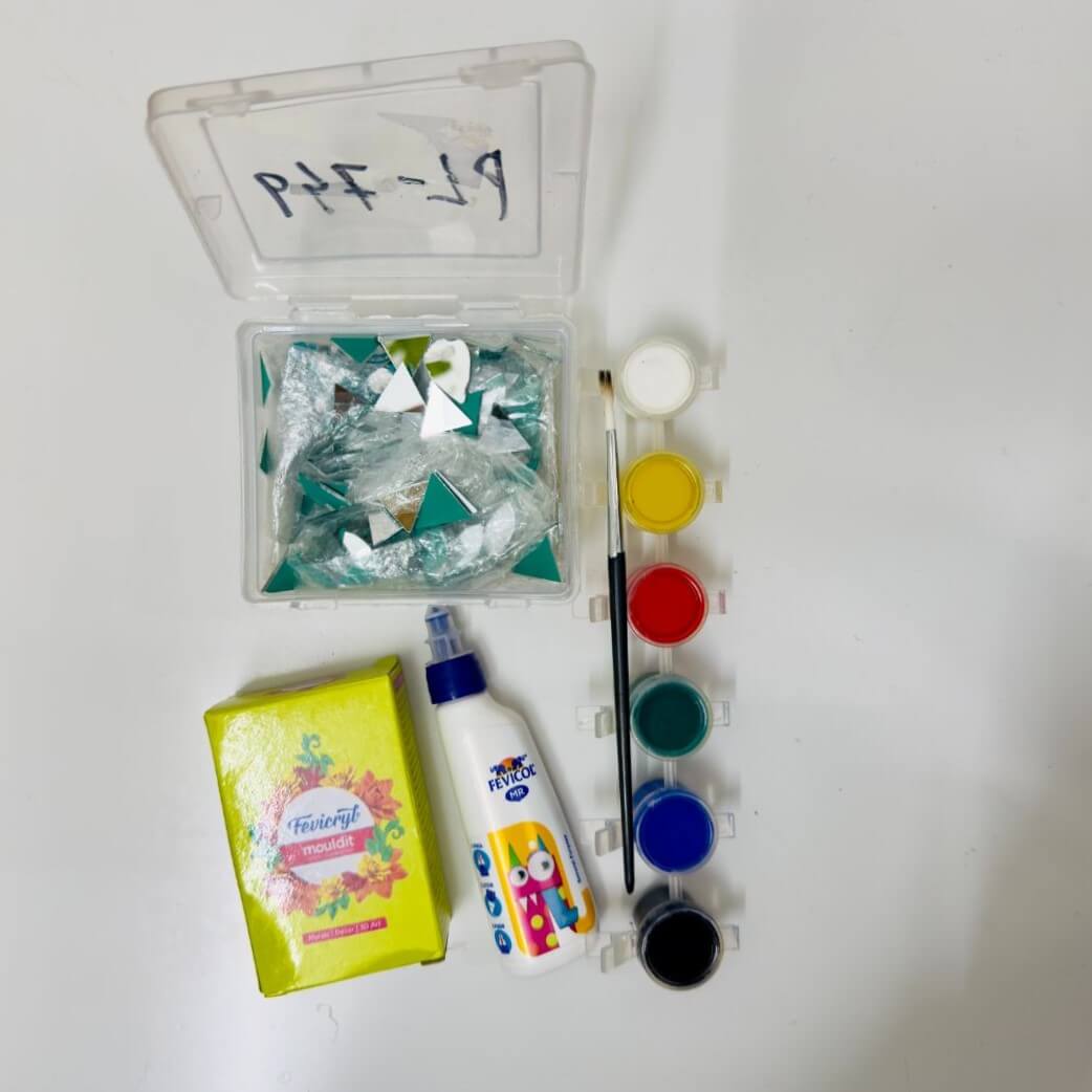 DIY Elephant Pair Lippan Art Kit